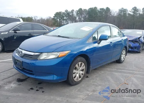 2012 Honda Civic Lx z USA, uszkodzony, nr VIN 19XFB2F59CE366036